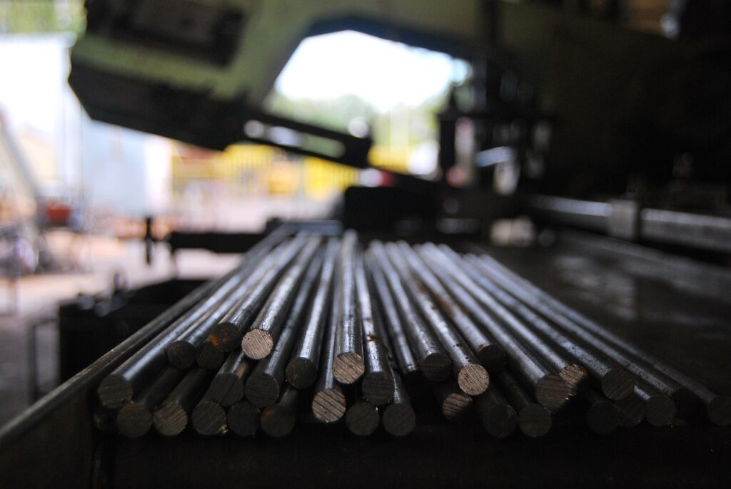 metal rod, metal processing, industry